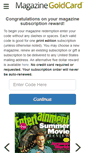 Mobile Screenshot of magazinegoldcard.com